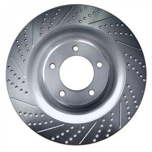 Передние тормозные диски с насечками и перфорацией для Nissan X-Trail 2010-2013